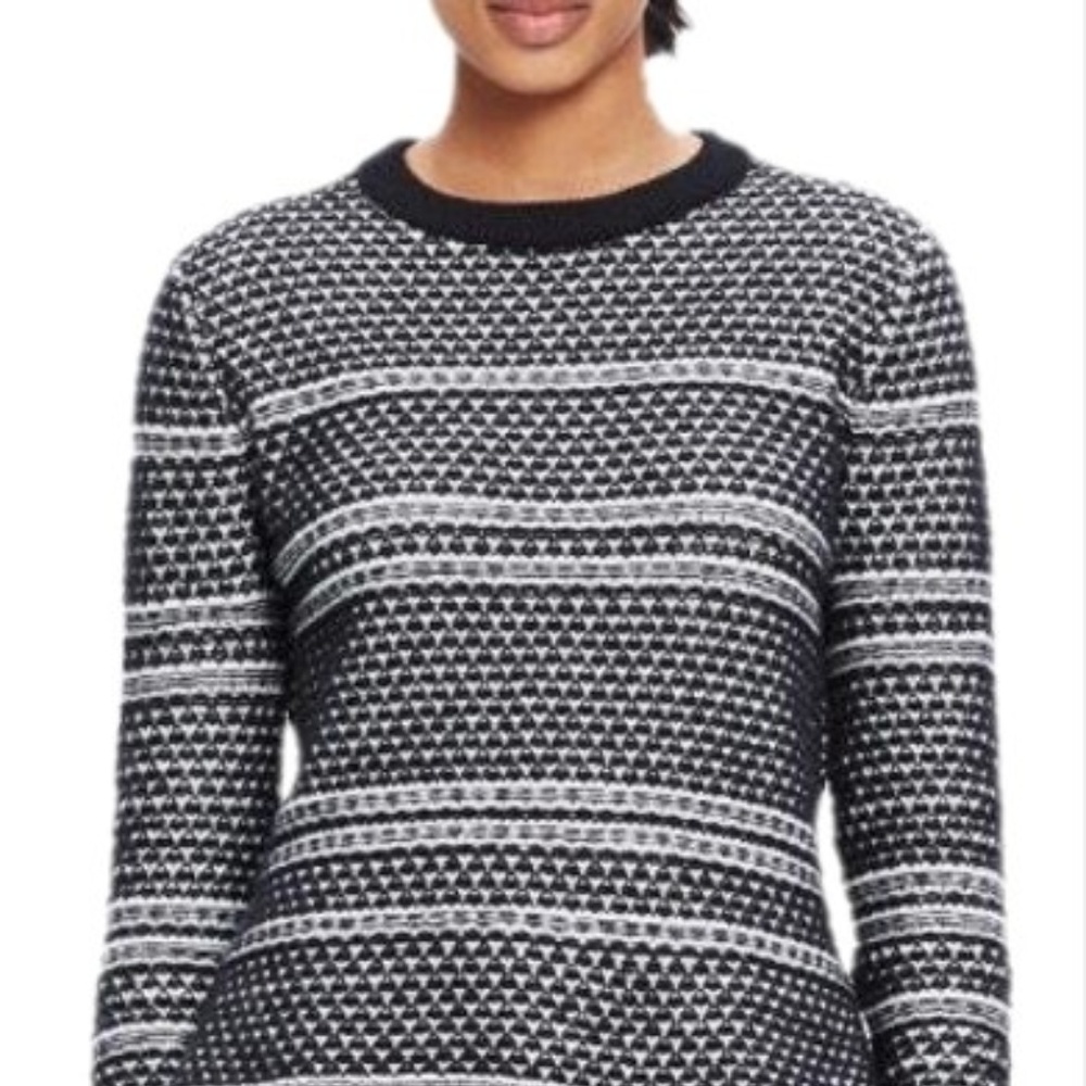 Madewell Textured Black and White Sweater